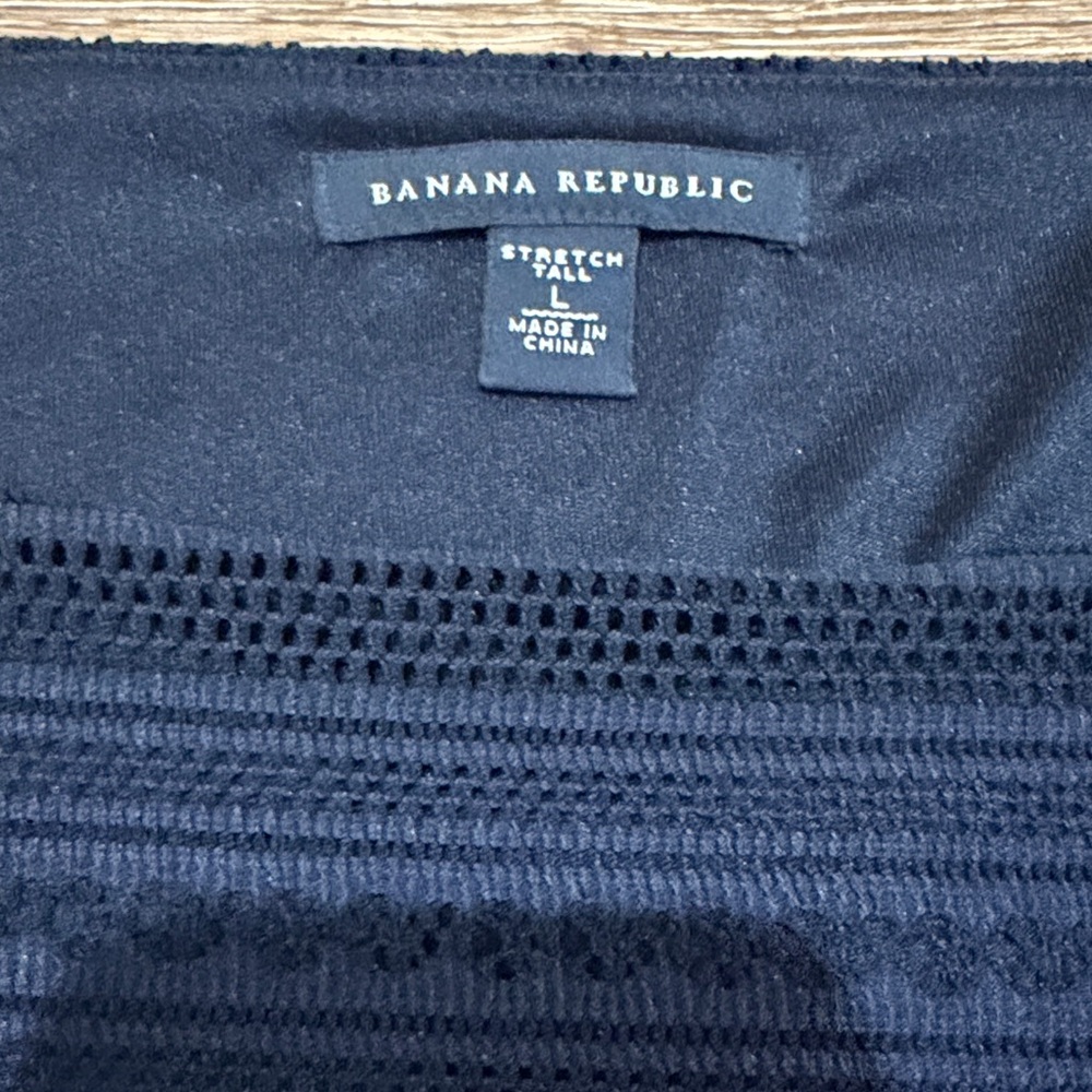 Banana Republic Navy Classic Knit Lace Dress - Picture 5 of 6